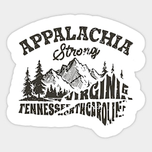 Appalachia Strong, Hurricane Helene, Virginia, Tennessee, North Caroline Sticker